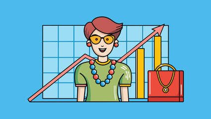 Poster - When a popular celebrity wears a certain fashion item the demand for that item can increase significantly. The demand is due to the aspiration to. Cartoon Vector.