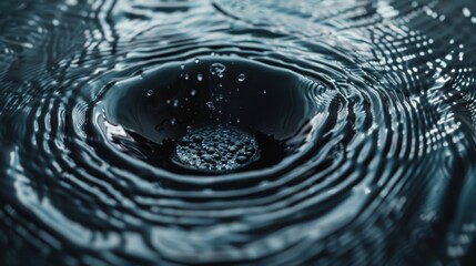 Leinwandbilder - a subwoofer speaker's cone submerged in water, its movement creating mesmerizing ripples and distortions.