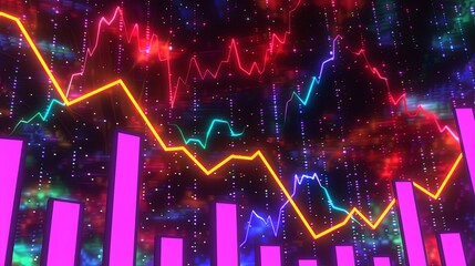 Poster - Financial Success Graph: Positive Growth Trends and Indicators Background