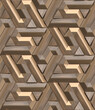 © Denis Kirichkov/Stocksy - Geometric wall seamless pattern.
