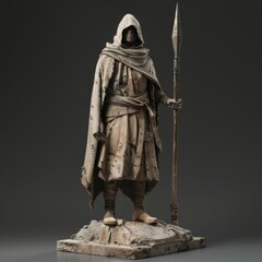 medieval male soldier monk