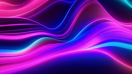 Poster - Colorful Background With Wavy Lines