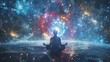 © Bijac - futuristic meditation space background chakras and cosmos spirituality concept