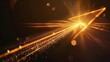 © Bijac - glowing abstract rays of light merging into directional arrow shape concept illustration