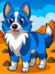 Wall Mural - cartoon dog