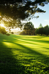 golf course on a sunny day