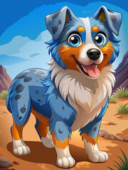 Wall Mural - cartoon dog