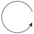 © KD Vector Studio - Vector hand drawn dashed arrow. Curved dotted arrow. Zigzag arrow stripes. Doodle, sketch style.  isolated on white background. Vector illustration. EPS 10