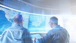 © Ryzhkov - Diverse Cybersecurity Team Monitoring Industrial Network Data, Analyzing Global Threats in High-Tech Command Center