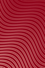 Wall Mural - Abstract background with waves for banner. Standart poster size. Vector background with lines. Element for design isolated on dark red. Red gradient. Brochure, booklet. Valentine's Day