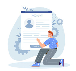 Poster - removing private information from social media and the internet. deleting personal information from 