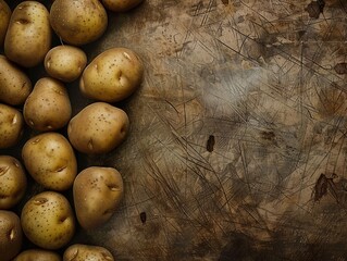 Captivating Organic Garden Potatoes: A Natural 4:3 Texture