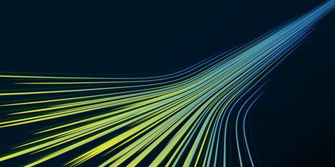 vector abstract light lines in high speed technology concept. image of speed on the road. abstract b