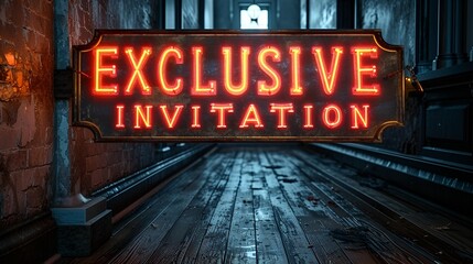 “EXCLUSIVE ACCESS” sign - VIP - Very important - exclusive access - Neon light - background - wallpaper - graphic resource 