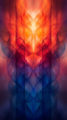 Sticker - symmetrical abstract background pattern - 9x16 ratio