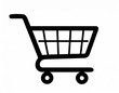 © Arthur - grocery cart vector icon on white background, logo food