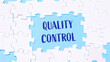 © Алла Морозова - A puzzle with the word quality control written in blue