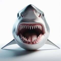 shark on white background