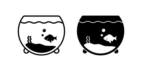 Wall Mural - Aquarium icon set. for mobile concept and web design. vector illustration