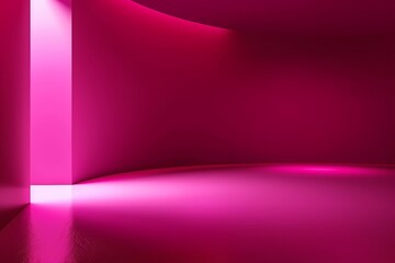 Poster - dark pink background vector, empty room, studio background for product presentation Generative AI