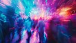 © Cloudyew - Vibrant abstract background enhances party ambiance