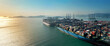 © Jim Xiang/Stocksy - Cargo ship wharf