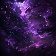 Wall Mural - background with dark purple clouds. purple electrical storm in a digital cloud for an energy concept