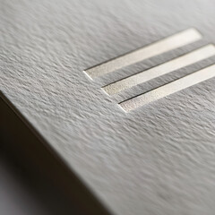 Aufkleber - Close-up of high-end paper texture with elegant metallic strips for a luxurious background