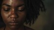 © furyon - sad black woman crying depression and mental health crisis dark studio portrait