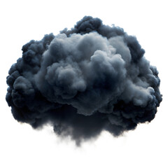 dark cloud with transparent background