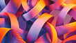 © Klay - 3d abstract background with smooth flowing ribbons in vibrant hues