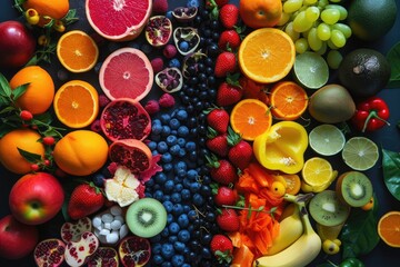 Poster - document the vibrant colors and textures of a fruites photography series