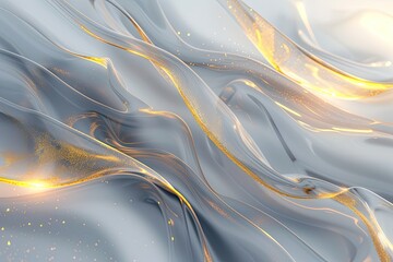 Aufkleber - Elegant Glassmorphism background with gold accents