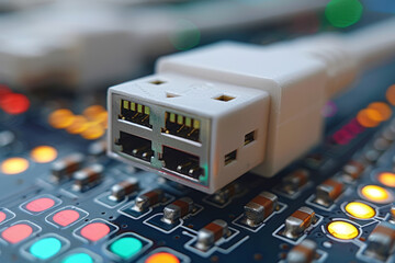 Aufkleber - A reliable internet connection providing seamless access to information and communication, ensuring stability in the digital realm. Concept of technological dependability. Generative Ai.