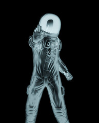 Wall Mural - master astronaut is saying to stop there