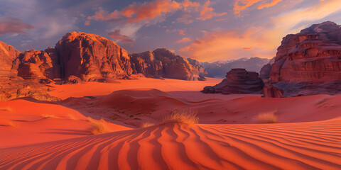 Sticker - Towering red sand dunes