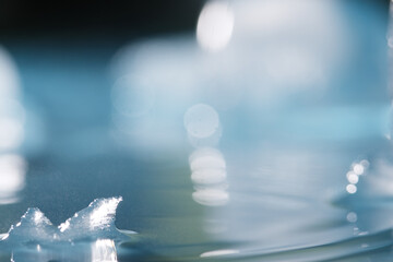 Wall Mural - macro shot of melting ice background