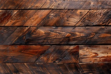 Poster - Rustic wood planks background - Generative AI