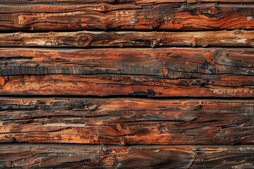 Poster - Rustic wood planks background - Generative AI