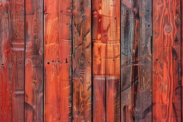 Poster - Rustic wood planks background - Generative AI