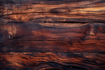 Poster - Rustic wood planks background - Generative AI