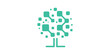 © Mas_W - logo design digital tree, modern, tree tech. logo design icon, symbol, vector, creative idea.
