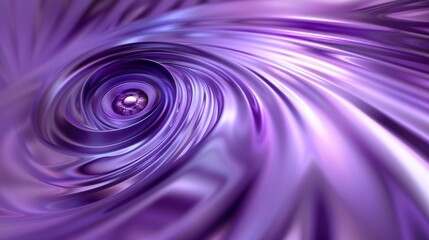 Wall Mural - Swirling purple abstract pattern with vibrant, futuristic design and depth, invoking mystery and flow.