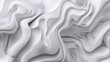 © zakiroff - Abstract white 3D waves and curves, fluid forms, minimalist, smooth and flowing shapes background ,with copy space, serene texture, modern art