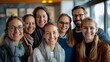 © Ben - Lifestyle portrait of diverse young people smiling warmly in a cozy conference room, showcasing various cultures. Natural and positive private meeting with a close, intimate composition