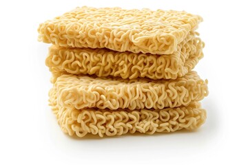 Noodles isolated on white background.