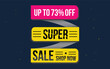 © Md Mojammel - supper sale up to 73% off . Special offer symbol