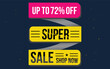 © Md Mojammel - supper sale up to 72% off . Special offer symbol