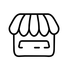 Sticker - Shop Market Icon Outline