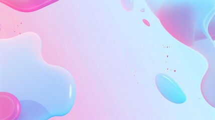 Poster - Colorful template banner with gradient color. Design with liquid shape. Generative Ai